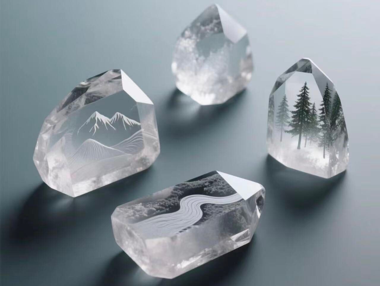 Himalaya interspersed with transparent white crystal   10G