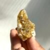 Himalayan Small Single Crystal with Golden Small Crystal Flowers  14M