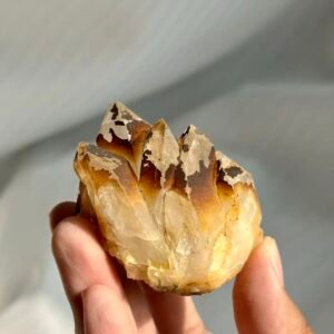 Tibetan Himalayan Multi-Crystal Mini Cluster: Flame-like Ore Rind  13P
