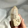 Himalayan Crystal with White Square Feldspar Symbiosis  13I