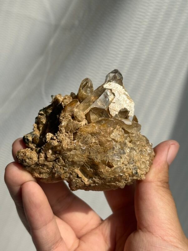 A02 Himalayan crystal mica symbiotic cluster