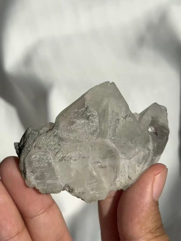 Silver mica mineral skin sutured Himalayan crystal  11B