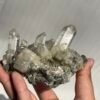 Himalayan green mudstone calcite crystal symbiotic cluster 10B