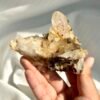 Himalayan Crystal Cluster with Epiphytic Brown Ore Rind (Tibetan Origin)  14C