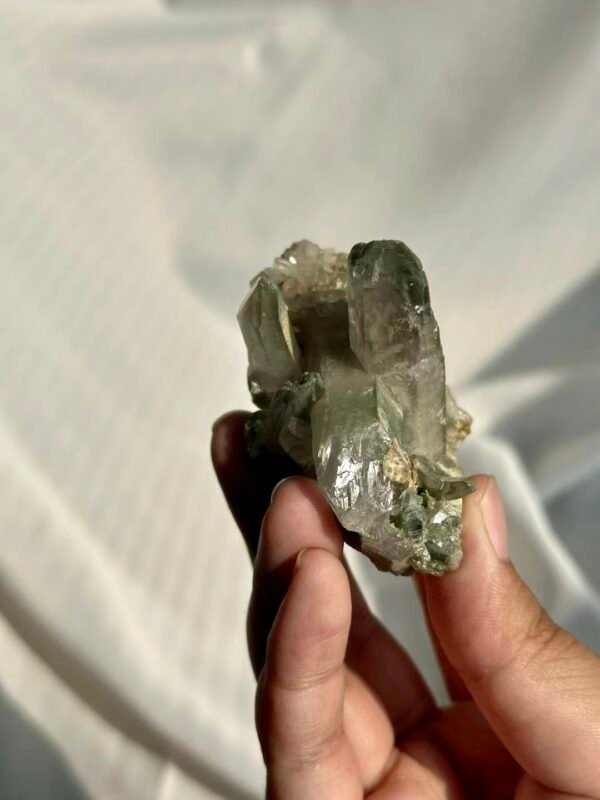 Himalayan Mini Crystal Cluster with Green Phantom Interspersion  15K