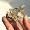 Twin-Cone Himalayan  Crystal Cluster with Calcite Intergrowth  15I