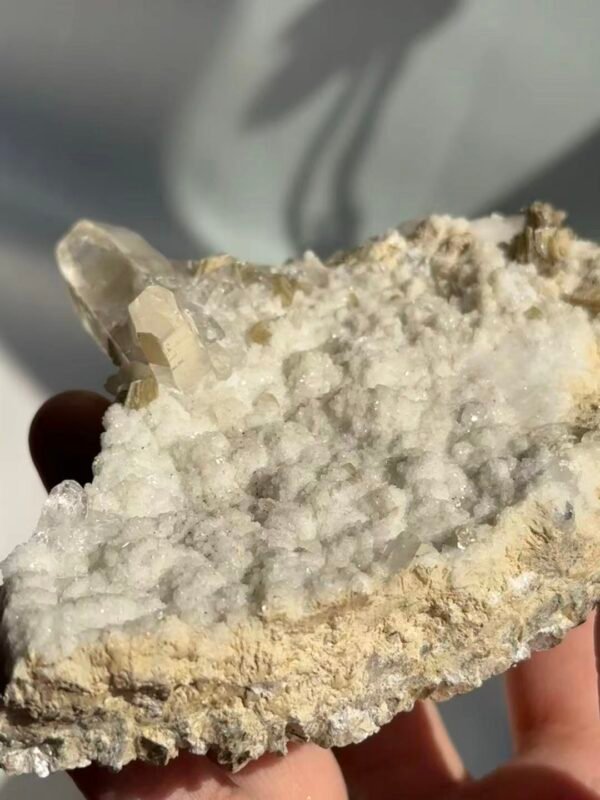 Himalayan Crystal Cluster with Fine Flash Feldspar & Silver Mica  16A