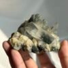 Green Phantom-Calcite Intergrown Himalayan Crystal Cluster  15D