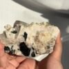 Himalayan Silver Mica, Feldspar & Black Tourmaline Crystal Cluster  16J