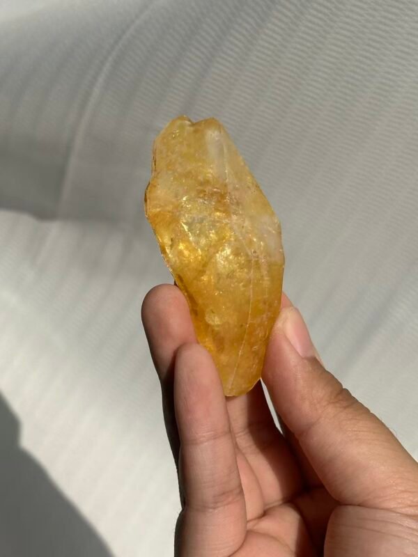 Gold geometric shape Himalayan crystal  10C