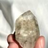Transparent Himalayan crystal with white ghost and rutine interior  11C