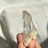 Transparent Sculptural Himalayan Single Crystal with White Calcite Symbiosis  11F