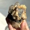 Himalayan Crystal Intergrown with Black Tourmaline & Albite - Medium Handheld Size  15G