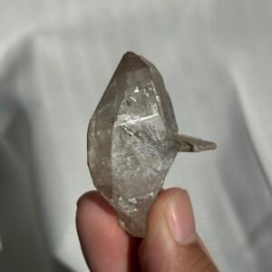 Transparent Small Himalayan Single Crystal with Lamellar Silver Mica Symbiosis  11E
