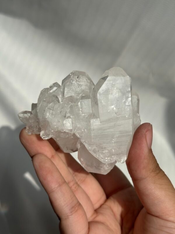 Himalayan white stitched crystal  09J