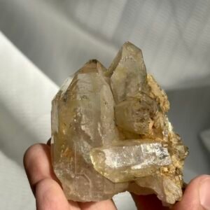 Tibetan Himalayan Crystal with Calcite Symbiosis  11N