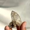 Transparent White Himalayan Crystal with Golden-Red Rutile Inclusions  14N