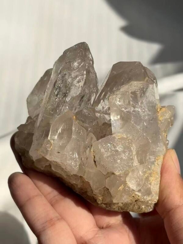 Himalayan Crystal Cluster - White Translucent & Circuit Board Veins  16G