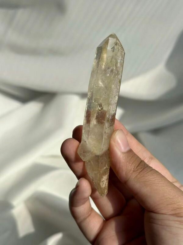 Transparent Double-Terminated Himalayan Pocket Crystal with Interlocking Crystals  15M