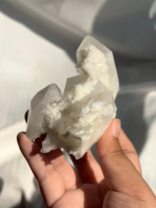 Himalayan Polycrystalline Cluster - Frosty Mineral Skin & Fine Sparkle  16F