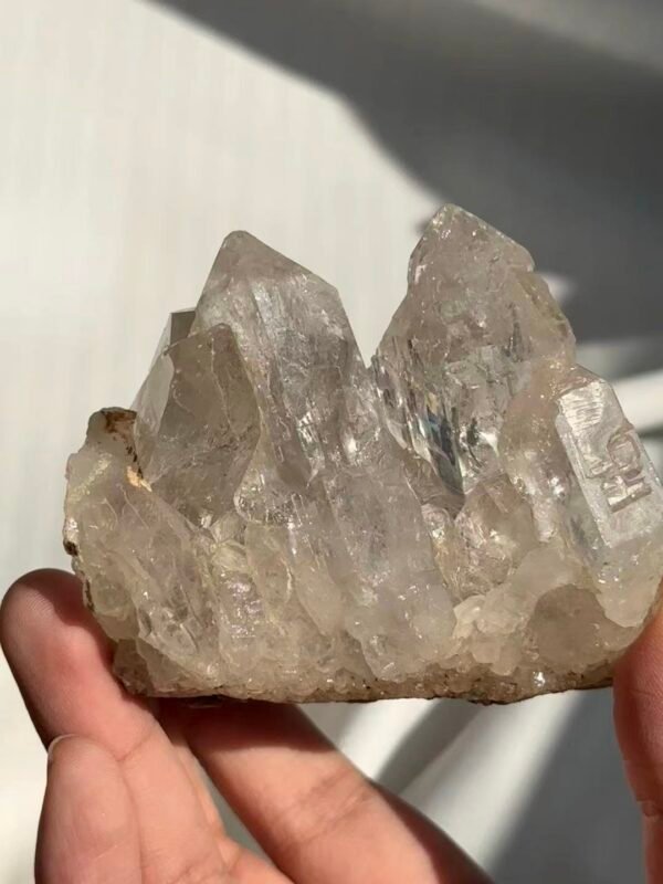 Himalayan Crystal Cluster - White Translucent & Circuit Board Veins  16G