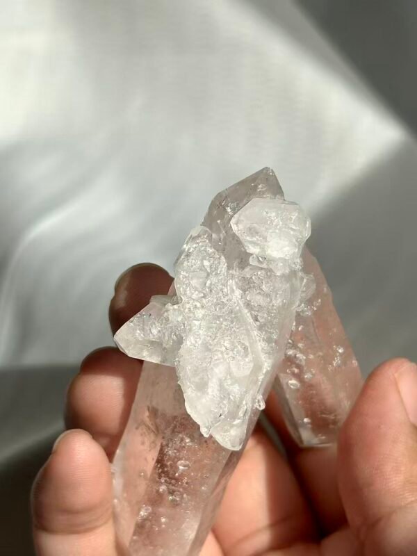 Twin White Transparent Himalayan Crystal  11M