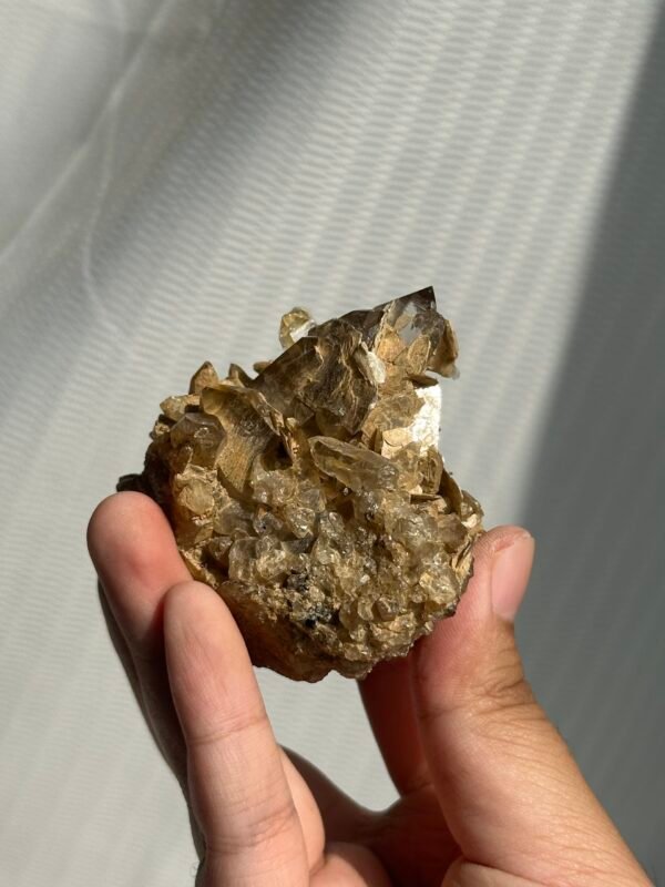 A02 Himalayan crystal mica symbiotic cluster