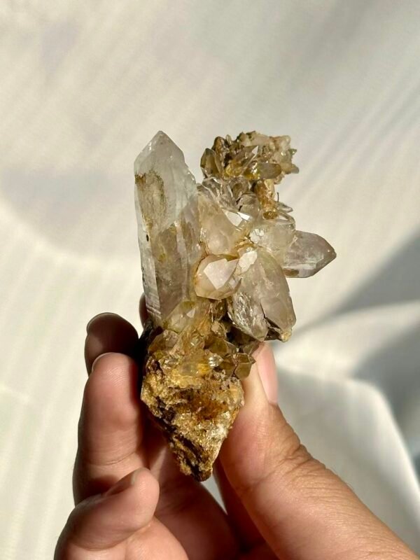 Himalayan Crystal Blossom Cluster with Mica Sparkle Matrix  15L
