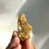 Himalayan Small Single Crystal with Golden Small Crystal Flowers  14M