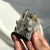 Black Iron Ore & Calcite Intergrown Himalayan Crystal Cluster  15E