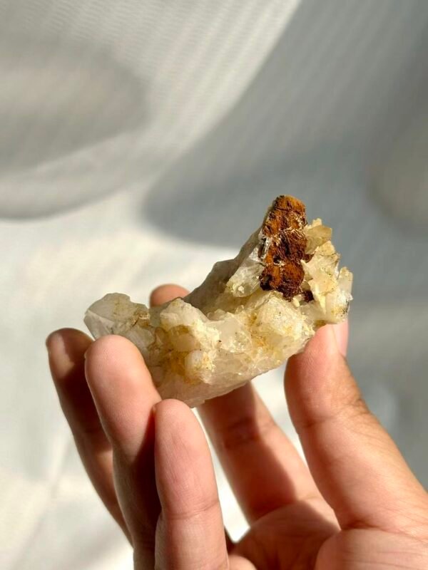 White Multi-Crystal Tibetan Himalayan Crystal Cluster  14H