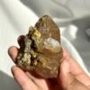 Tea-Brown Himalayan Polysynthetic Crystal with Symbiotic Siderite and Rutile  A03