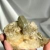 Tibetan Green Phantom Himalayan Crystal Cluster with Buddha's Top & Sparkling Crystal Druse Base  12F