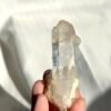 Transparent Sculptural Himalayan Single Crystal with White Calcite Symbiosis  11F