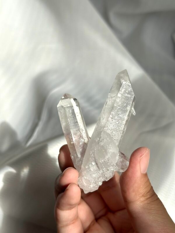 Twin White Transparent Himalayan Crystal  11M