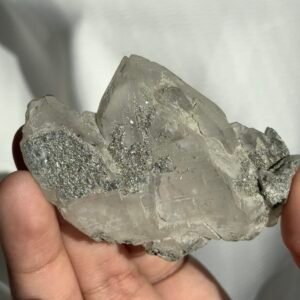 Silver mica mineral skin sutured Himalayan crystal  11B