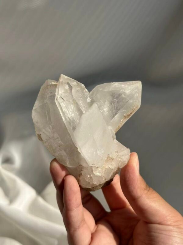 Himalayan Crystal with Multi-Crystal Formation & White Snow-Mist Interior  14B