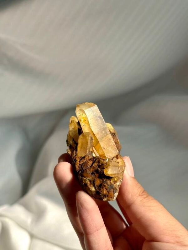 Himalayan Tibetan Golden Crystal Cluster  13M