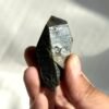 Small Single Himalayan Crystal (from Tibetan Mining Areas) with Enclosed Deep Green Phantom Quartz  14I