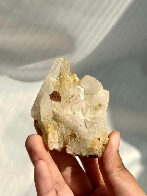 White Multi-Crystal Tibetan Himalayan Crystal Cluster  14H