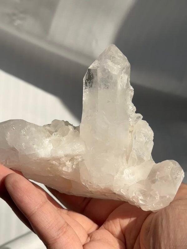 Fine-Sparkle Small Crystal Flower White Himalayan Crystal Cluster 16E
