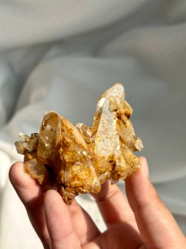 Tibetan Himalayan Crystal Cluster with Golden Suture Inclusions  13L