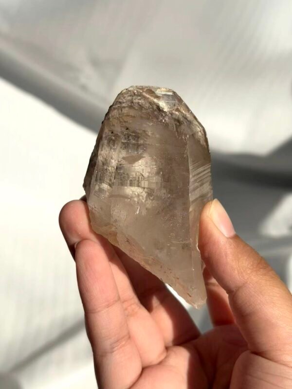 Himalayan Light Brown Crystal with Inner Scenery & Mineral Skin  16K