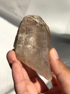 Himalayan Light Brown Crystal with Inner Scenery & Mineral Skin  16K