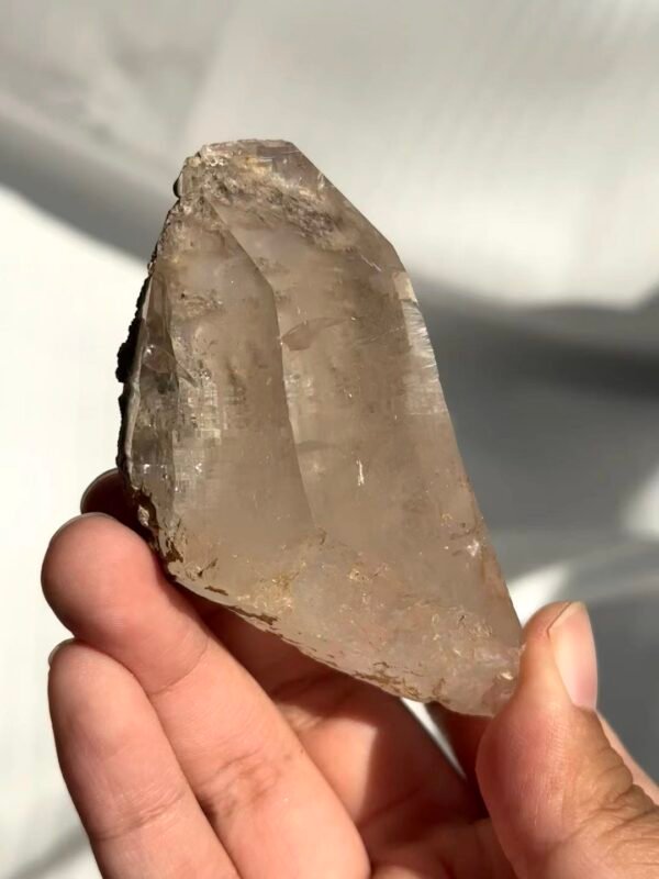Himalayan Light Brown Crystal with Inner Scenery & Mineral Skin  16K